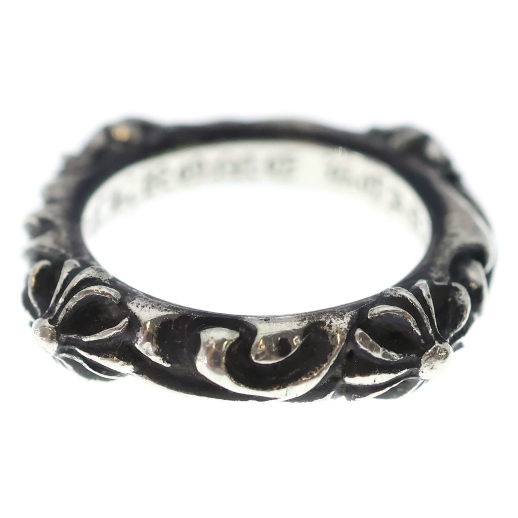CHROME HEARTS (クロムハーツ) CROSS BAND クロスバンド リング シルバー BCA342 CHROME HEARTS (クロムハーツ) CROSS BAND クロスバンド リング シルバー BCA342