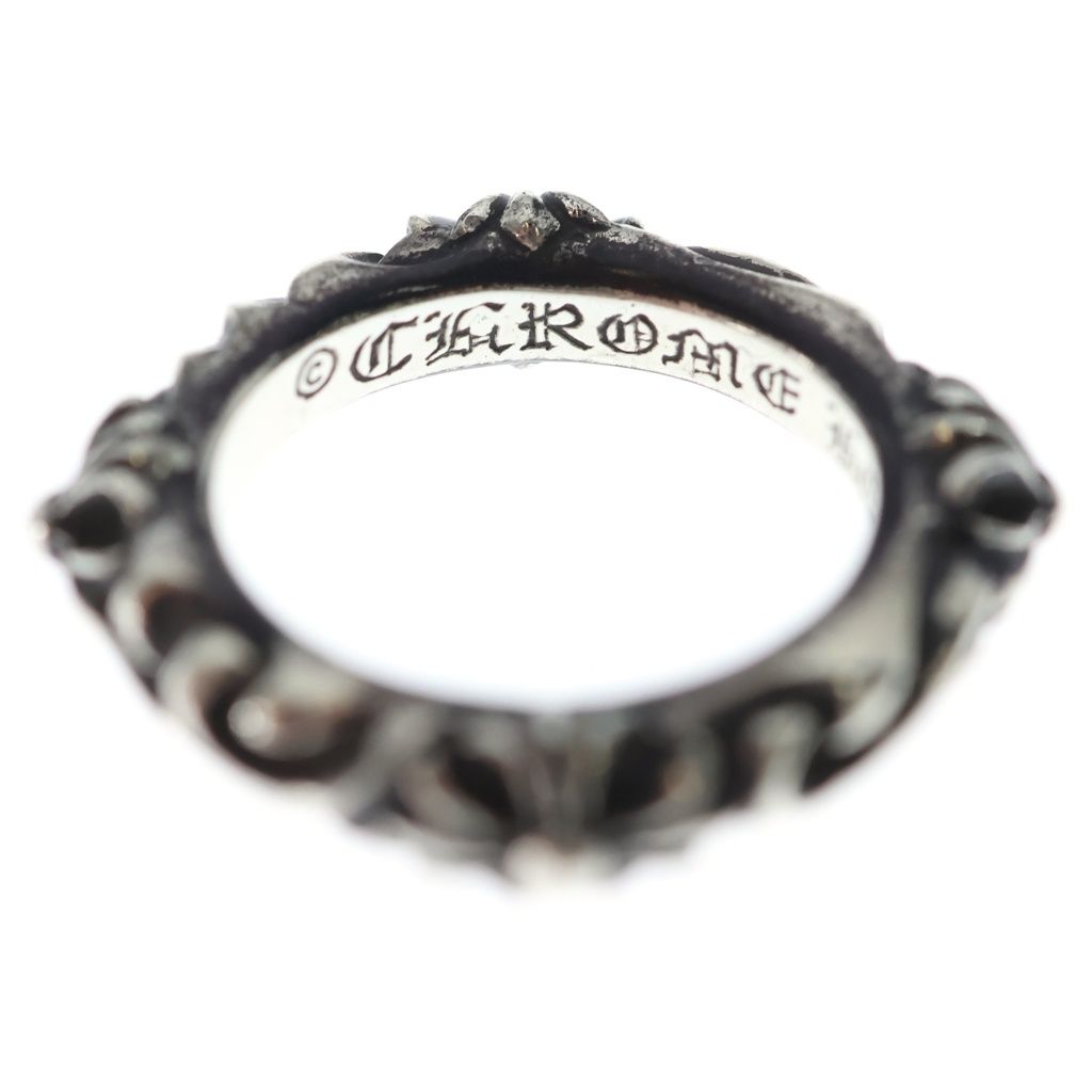 CHROME HEARTS (クロムハーツ) CROSS BAND クロスバンド リング シルバー BCA342 CHROME HEARTS (クロムハーツ) CROSS BAND クロスバンド リング シルバー BCA342