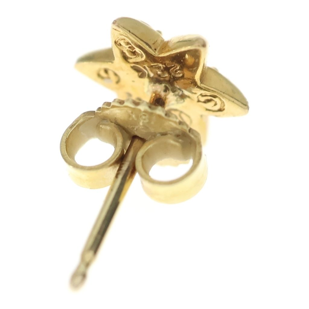 CHROME HEARTS (クロムハーツ) 22K CO STAR スタースタッド ピアス ゴールド