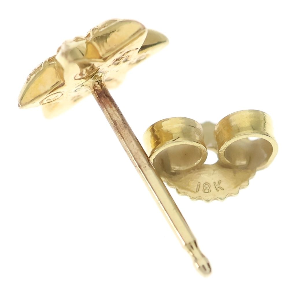 CHROME HEARTS (クロムハーツ) 22K CO STAR スタースタッド ピアス ゴールド