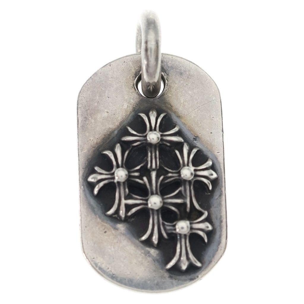 CHROME HEARTS (クロムハーツ) RAISED DOGTAG レイズドドッグタグ チャーム シルバーネックレストップ