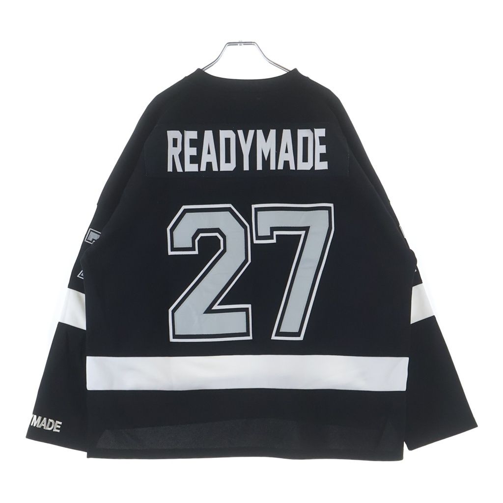 READY MADE (レディメイド) GAME SHIRT SMILE 長袖シャツ ブラック