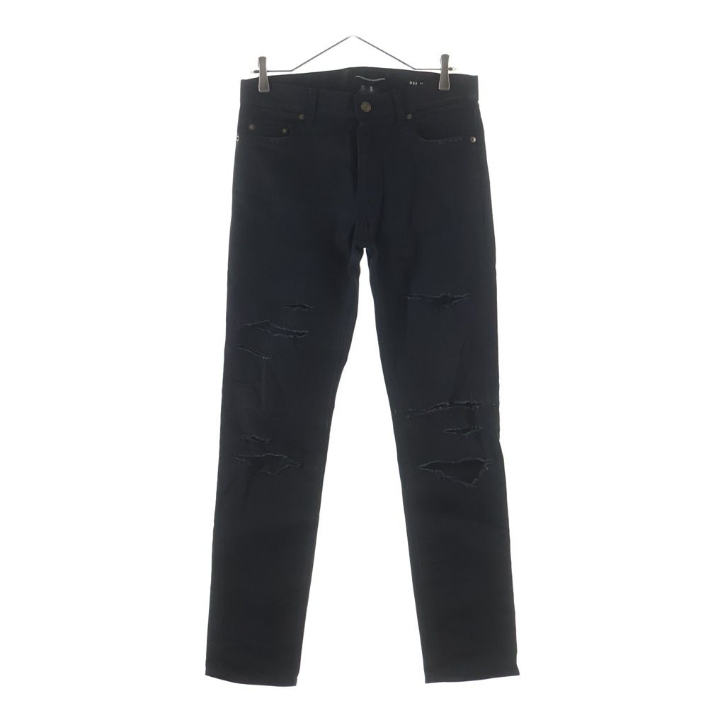 SAINT LAURENT PARIS (サンローランパリ) 15AW DESTROYED SKINNY JEAN デストロイスキニージーンズ デニムパンツ ブラック 391659 Y869I
