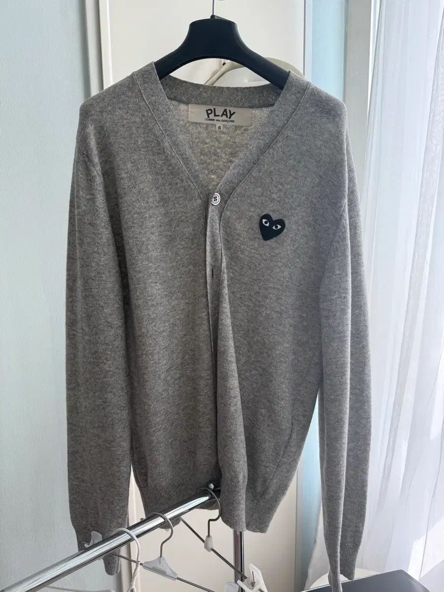 COMME des GARCONS PLAY カーディガン グレー S