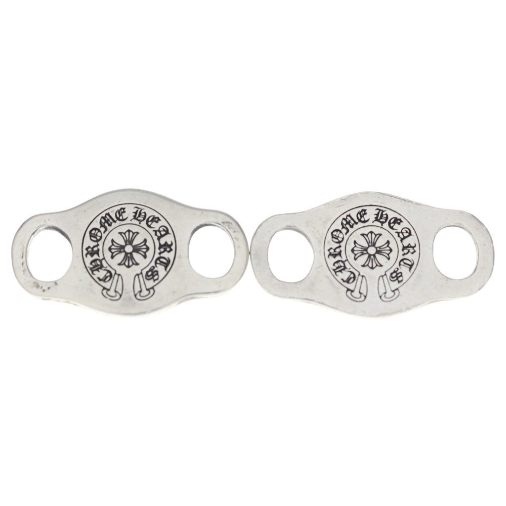 CHROME HEARTS (クロムハーツ) SHOELACE SET V1 シューレース デュブレ 2個セット シルバー BCA313