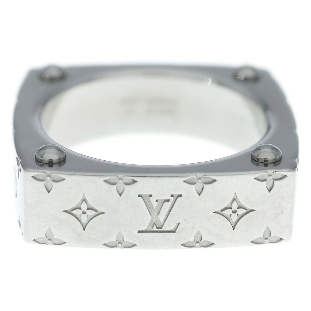 LOUIS VUITTON (ルイヴィトン) バーグ モノグラム ボールド リング シルバー M00694