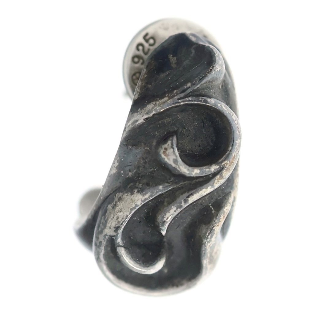 CHROME HEARTS (クロムハーツ) CARVED TEARDROP カーブドティアドロップ ピアス シルバー BCA091