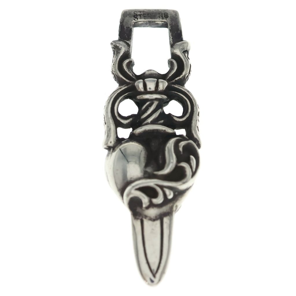 CHROME HEARTS (クロムハーツ) DAGGER HEART ダガーハート ペンダントトップ シルバー BCA243
