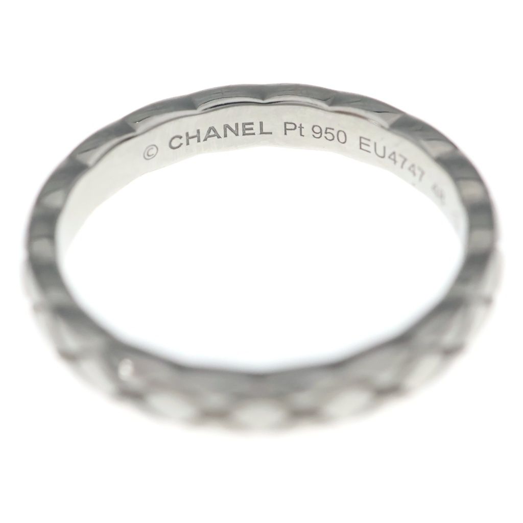CHANEL (シャネル) ココクラッシュミニ リング シルバー Pt950 #48 4g CHANEL (シャネル) ココクラッシュミニ リング シルバー Pt950 #48 4g