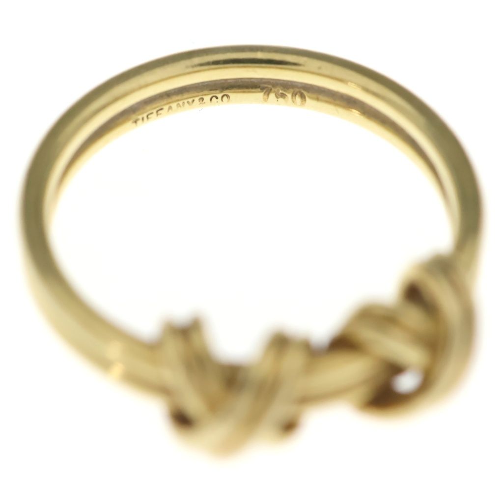 TIFFANY & Co. (ティファニー) ダブル シグネチャー クロス リング ゴールド Au750YG 3.6g TIFFANY & Co. (ティファニー) ダブル シグネチャー クロス リング ゴールド Au750YG 3.6g