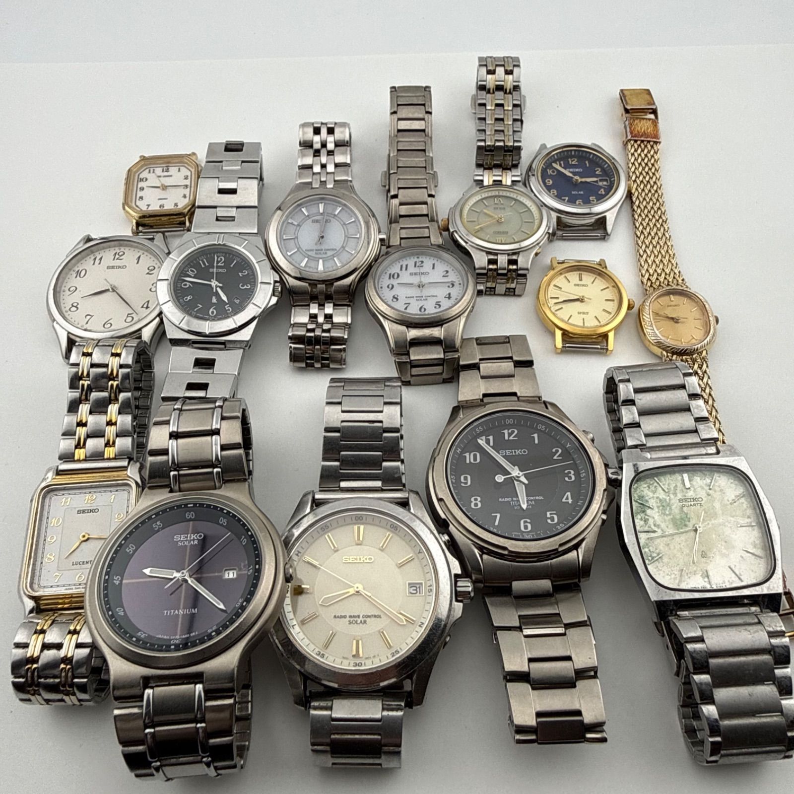 SEIKO セイコー まとめ セット クォーツ ソーラーなど メンズ レディース 腕時計 ジャンク 部品取り 現状渡し【M441】