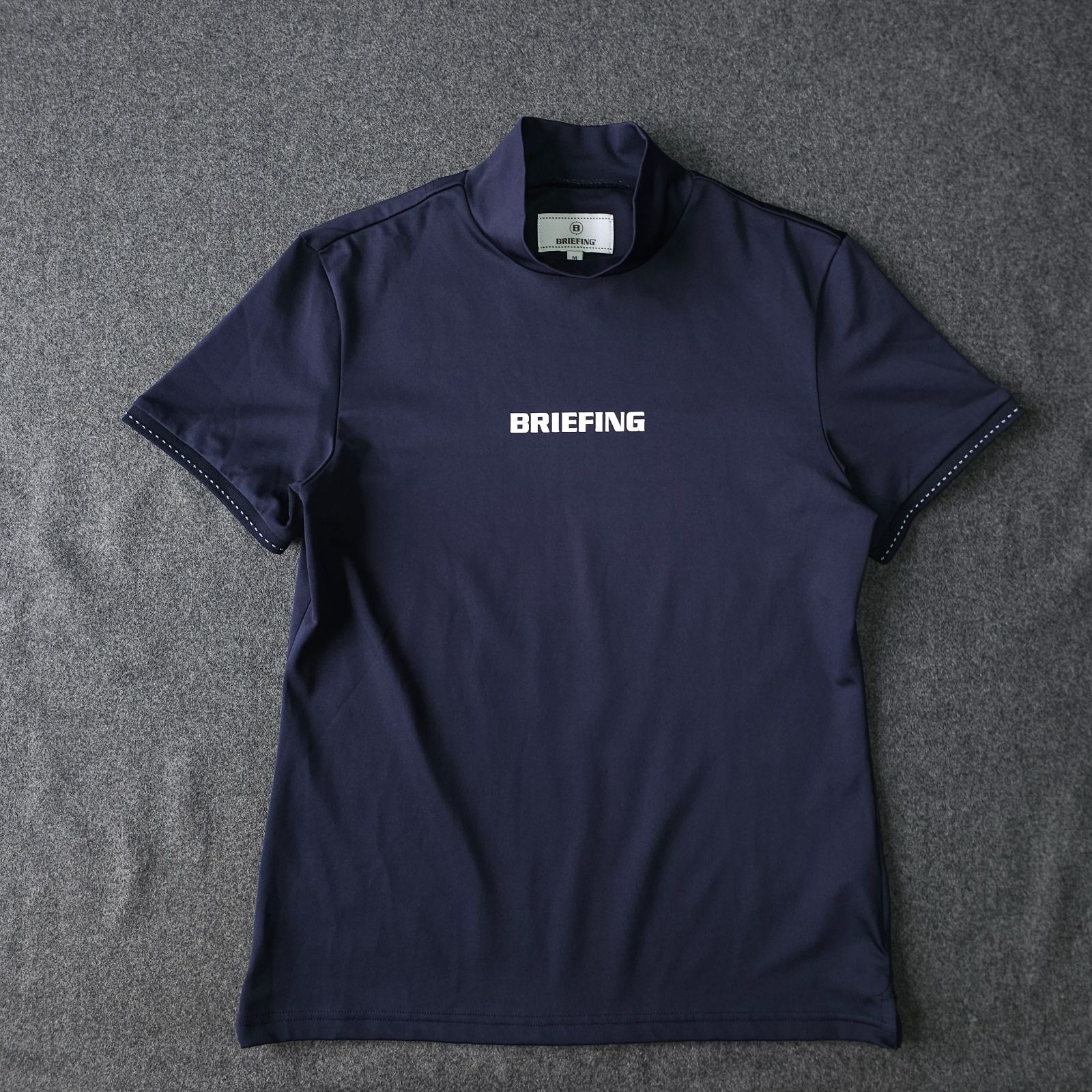?値下げ交渉受付中】極美品 BRIEFING GOLF 近年 モックネック 半袖 