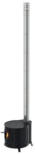 ホンマ製作所 薪ストーブ 時計型 ミニ 屋外用 日本製 家庭用 煙突径φ80mm 二次燃焼 煙突を本体内に収納可能 庭 キャンプ アウトドア 防災 時計型薪ストーブ AF-40BK ブラック shu ホンマ製作所 薪ストーブ 時計型 ミニ 屋外用 日本製 家庭用 煙突径φ80mm 二次燃焼 煙突を本体内に収納可能 庭 キャンプ アウトドア 防災 時計型薪ストーブ AF-40BK ブラック shu