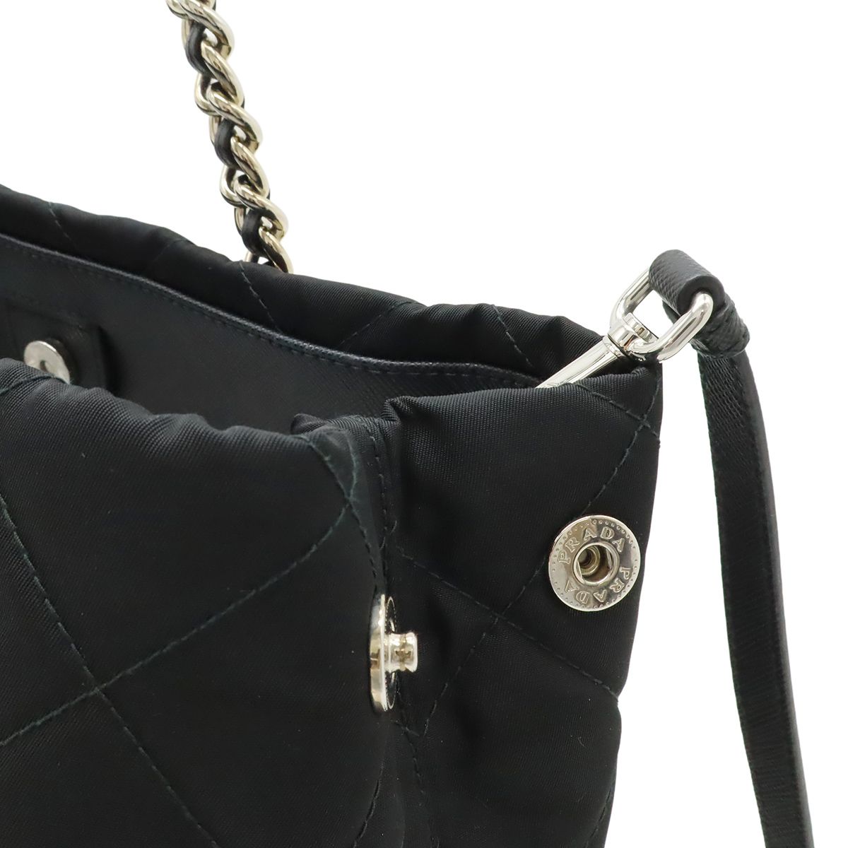 PRADA プラダ テスート トライアングルロゴ チェーンショルダーバッグ 