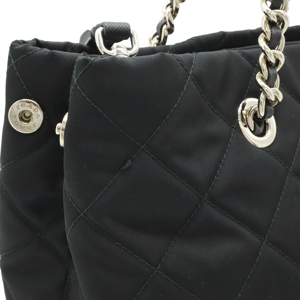 PRADA プラダ テスート トライアングルロゴ チェーンショルダーバッグ 
