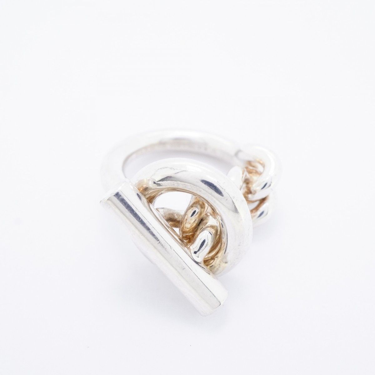【6jdb0806】エルメス リング クロワゼット シルバー925 ＃50【中古】レディース