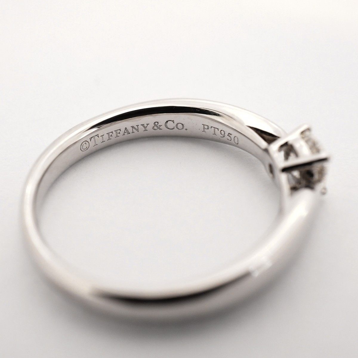 【6jdb0833】ティファニー リング ハーモニー 1PD Pt950 プラチナ ダイヤモンド 0.20ct 4号【中古】レディース 【6jdb0833】ティファニー リング ハーモニー 1PD Pt950 プラチナ ダイヤモンド 0.20ct 4号【中古】レディース