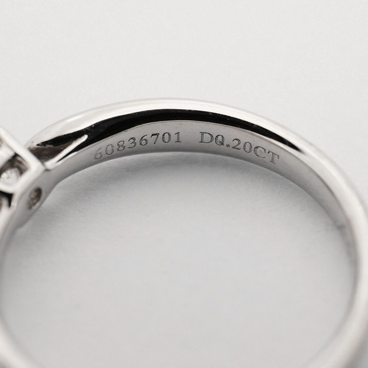 【6jdb0833】ティファニー リング ハーモニー 1PD Pt950 プラチナ ダイヤモンド 0.20ct 4号【中古】レディース 【6jdb0833】ティファニー リング ハーモニー 1PD Pt950 プラチナ ダイヤモンド 0.20ct 4号【中古】レディース