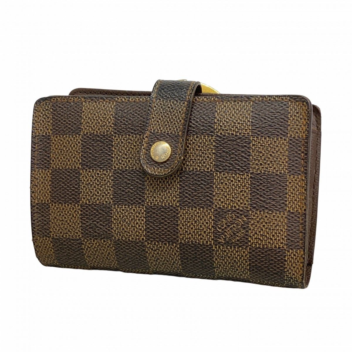 【6ea0358】ルイヴィトン 財布 ダミエ ポルトフォイユ ヴィエノワ N61674 エベヌ【中古】レディース
