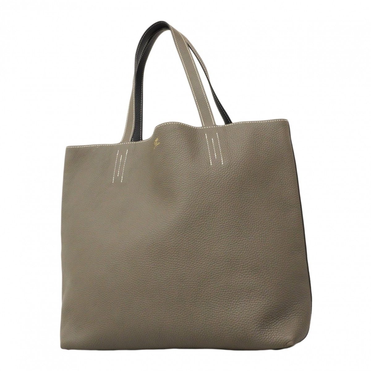 【6ea0453】エルメス トートバッグ ドゥブルセンス36 トリヨンクレマンス エタン／ブルーインディゴ Z刻印【中古】レディース