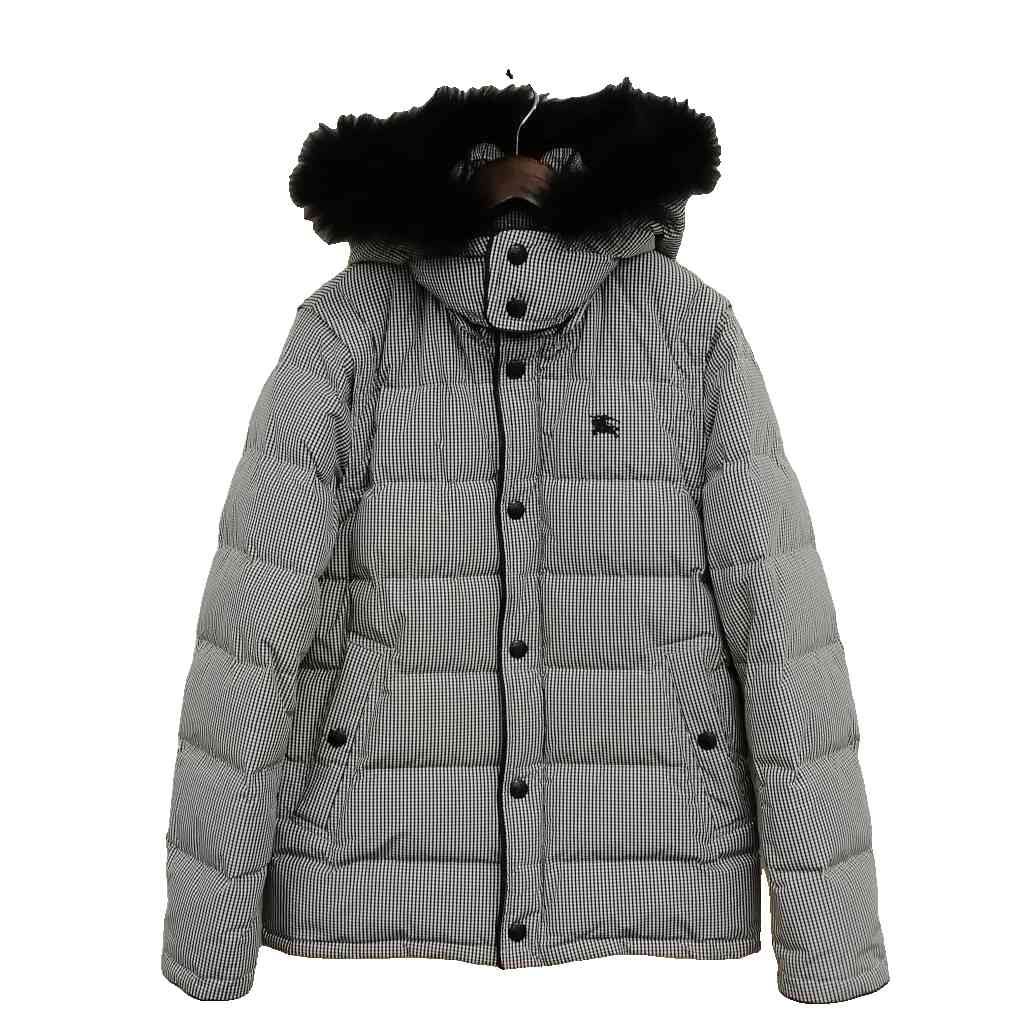 バーバリーブラックレーベル BURBERRY BLACK LABEL 3way ギンガムチェック ダウン ジャケット ベスト L ブラック系 14,770円