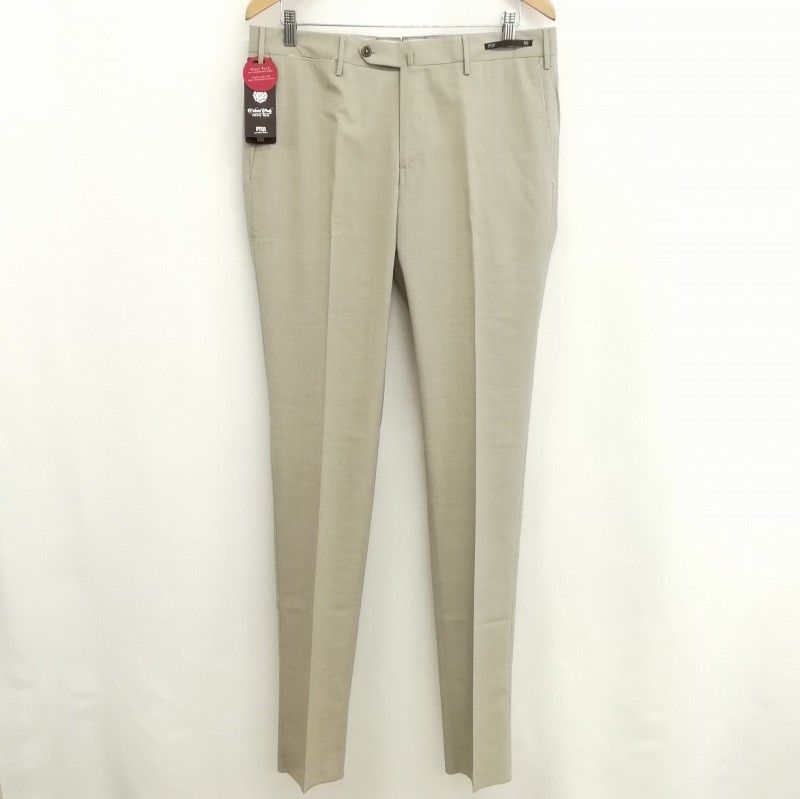 ピーティーゼロウーノ PT01 Colonial Party Bombay Hills スーパースリムフィット ストレッチ スラックス パンツ 春夏 50 ベージュ系