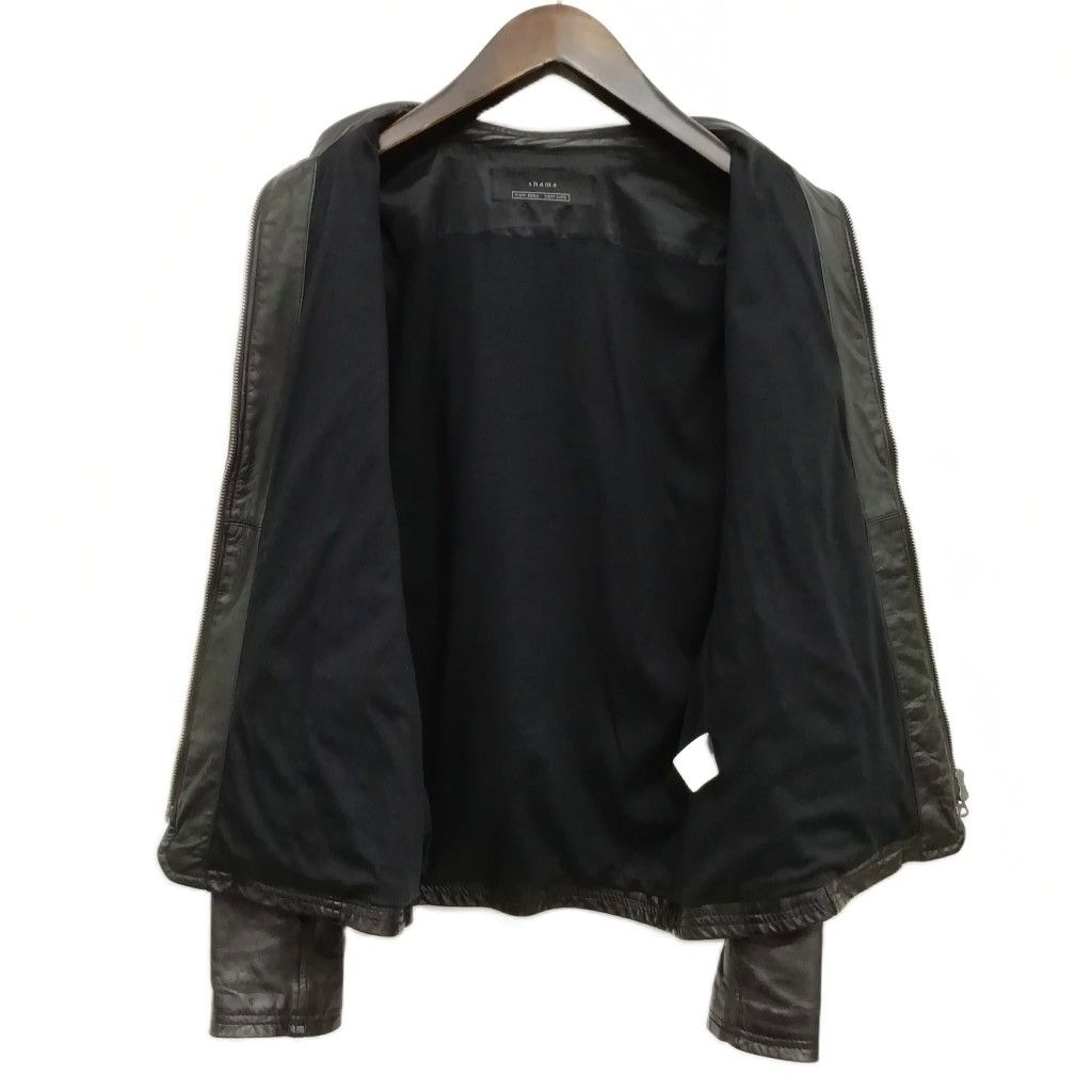 シャマ SHAMA レザー シングル ライダース ジャケット 牛革 40