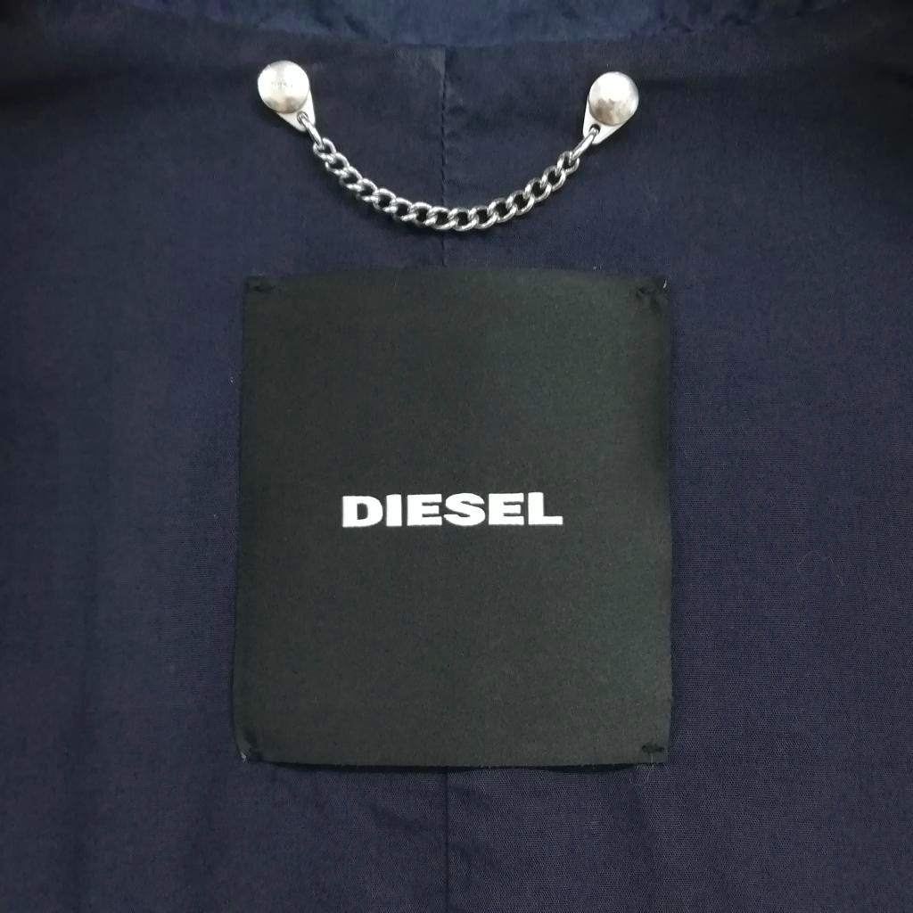 Diesel スプリングコート ナイロン XL 新品未使用品 ディーゼル DIESEL コットン ナイロン スプリング コート XXS ネイビー