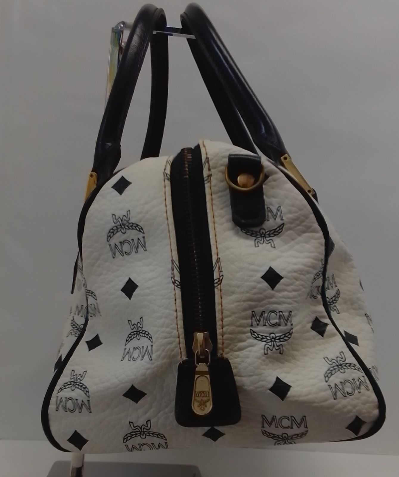 AVA07 MCM ミニボストンバッグ ハンドバッグ ゴールド金具 ヴィセトス 
