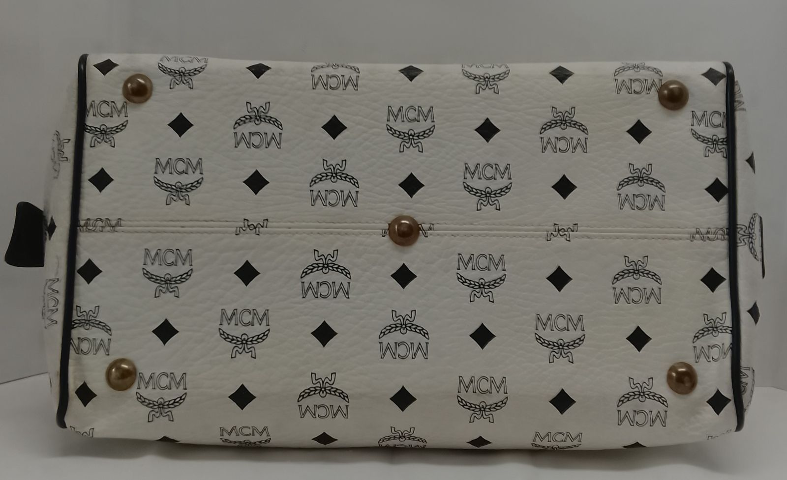 AVA07 MCM ミニボストンバッグ ハンドバッグ ゴールド金具 ヴィセトス 