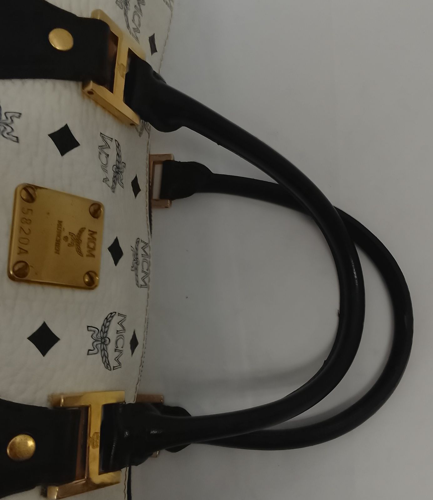 AVA07 MCM ミニボストンバッグ ハンドバッグ ゴールド金具 ヴィセトス 
