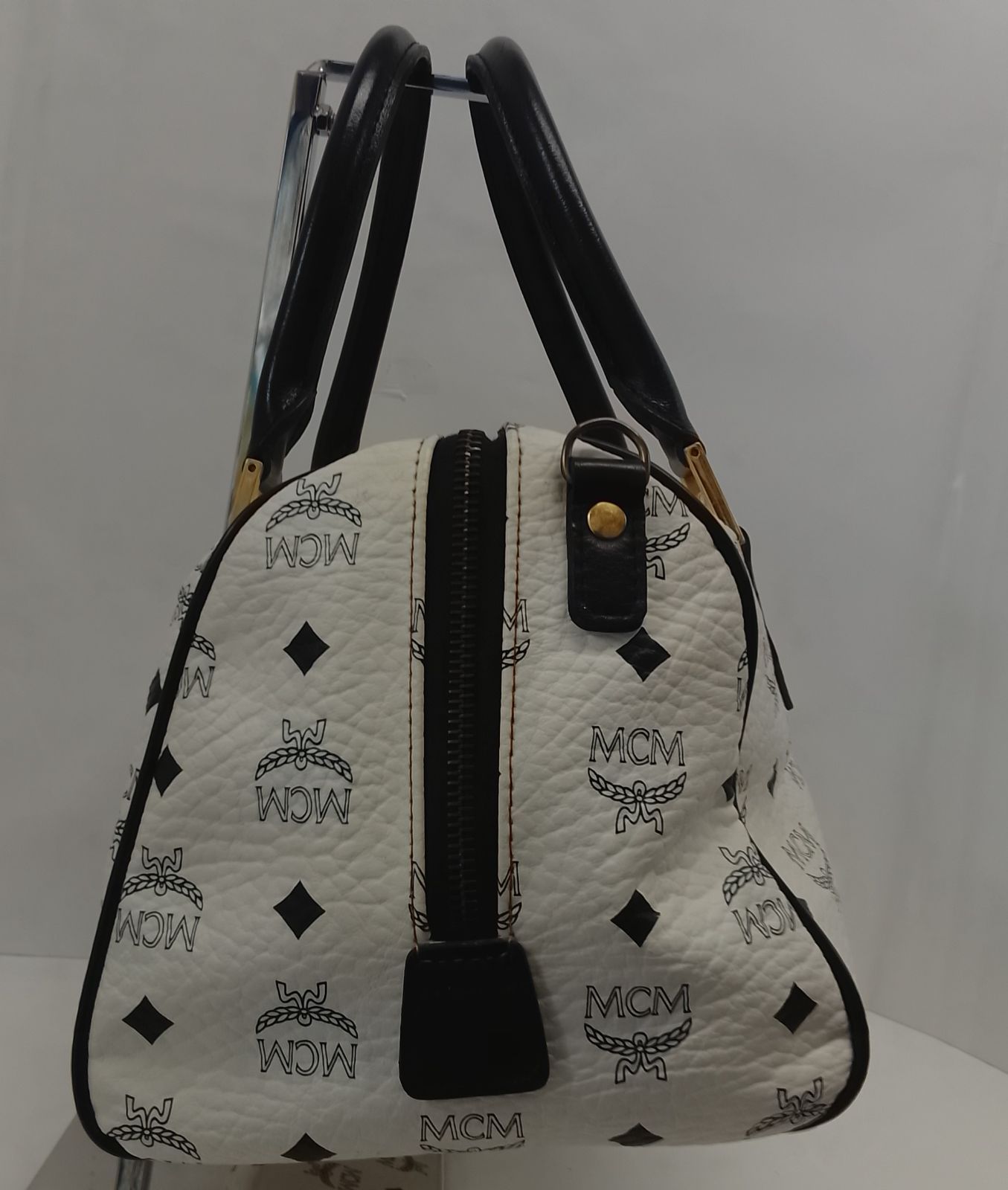 AVA07 MCM ミニボストンバッグ ハンドバッグ ゴールド金具 ヴィセトス 