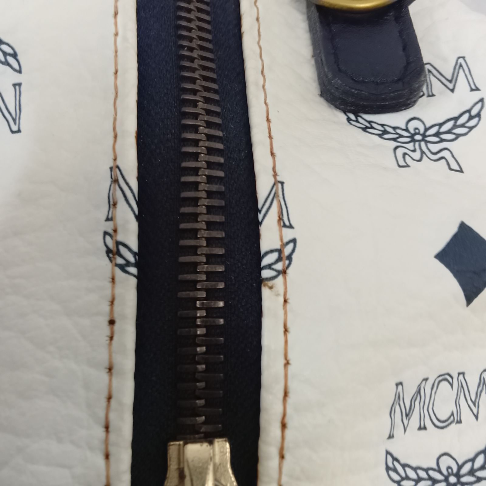 AVA07 MCM ミニボストンバッグ ハンドバッグ ゴールド金具 ヴィセトス 