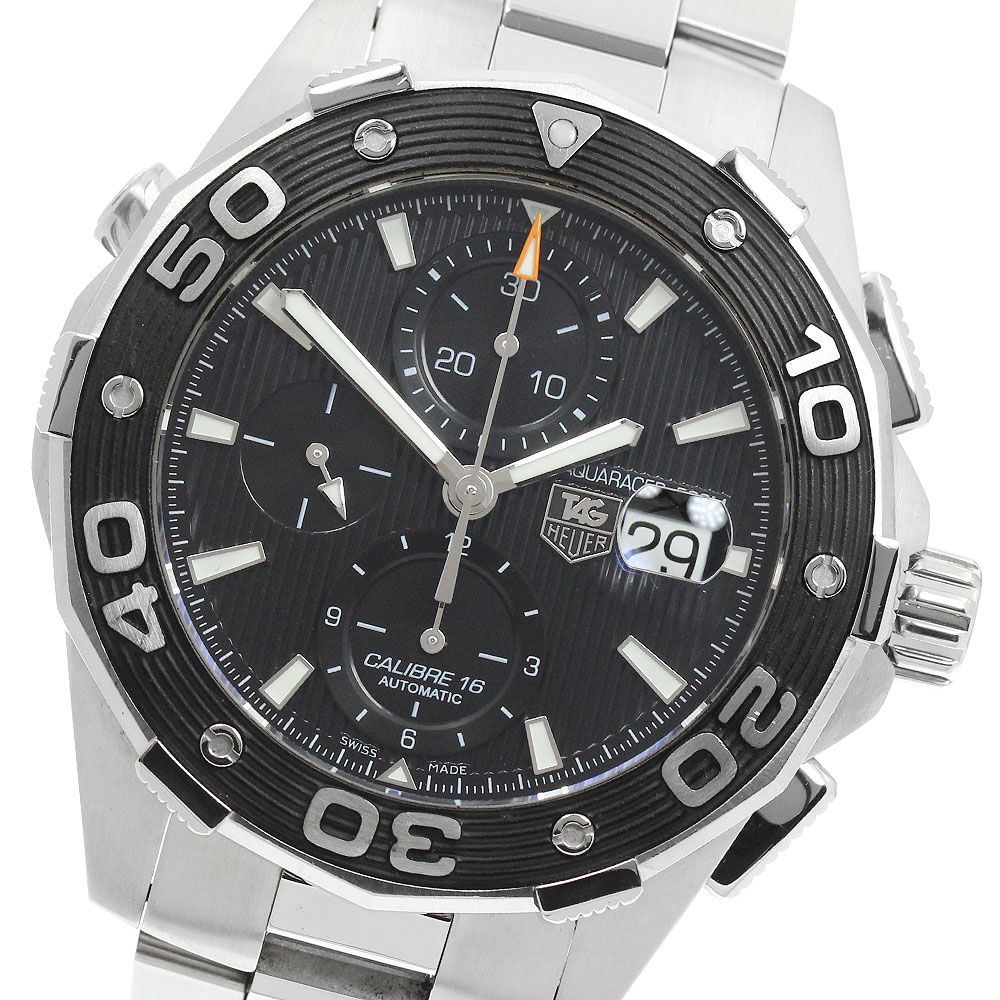 タグホイヤー TAG HEUER CAJ2110 アクアレーサー デイト クロノグラフ 自動巻き メンズ 良品 _951144