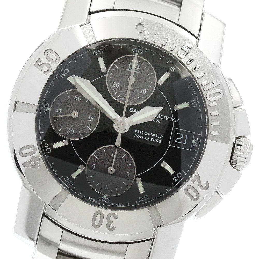 ボーム＆メルシェ Baume & Mercier MOA08502/65352 ケープランド クロノグラフ 自動巻き メンズ 良品 箱・保証書付き_958056