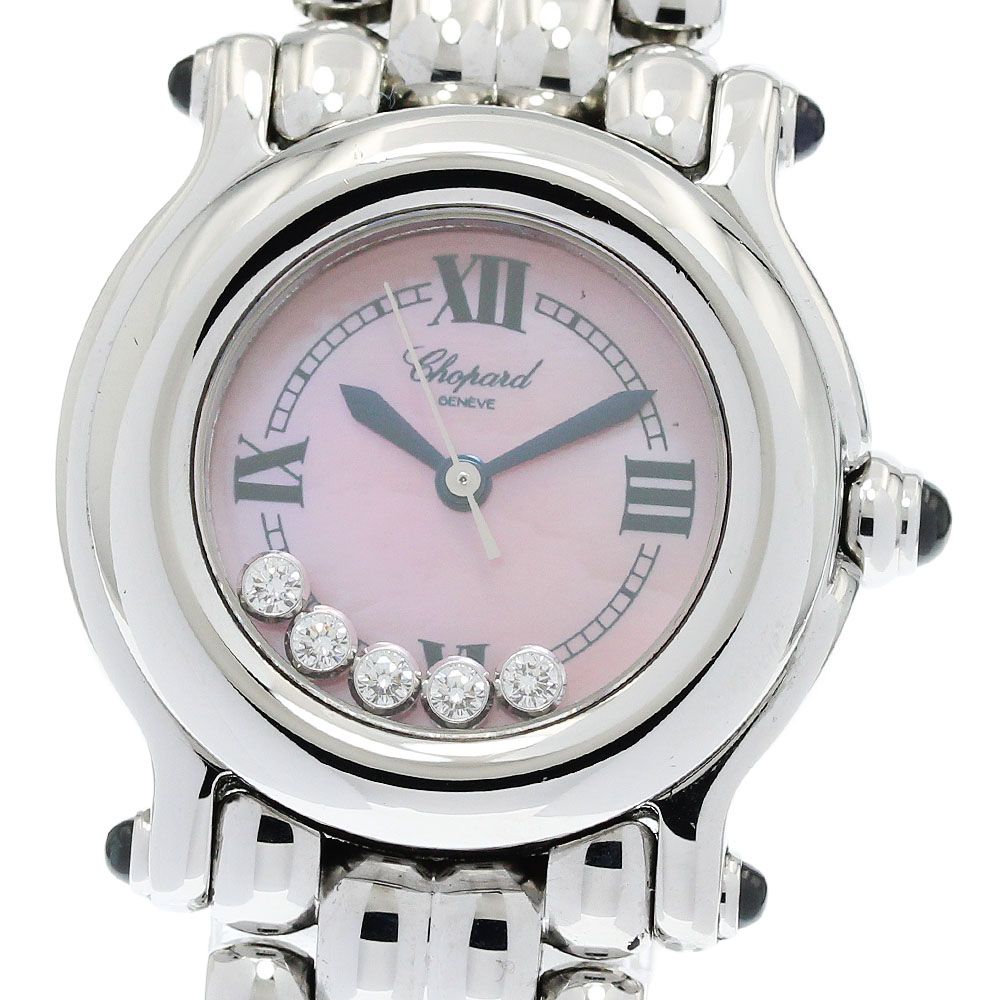 ショパール Chopard 27/8250-23 ハッピースポーツ 5Pダイヤモンド クォーツ レディース 良品 箱・保証書付き_955664