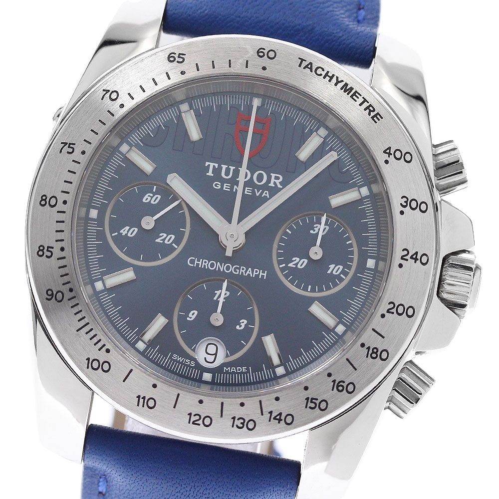 チュードル TUDOR 20300 スポーツライン クロノグラフ 自動巻き メンズ 保証書付き_952730