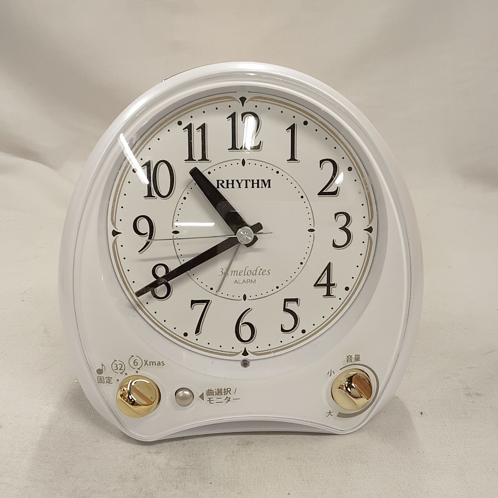 ✩てれてれぼうず✩　新品未使用　リズム　置時計　38曲　メロディー 5個 RHYTHM リズム時計 メロディ付き 目覚まし時計 動作確認済 38melodies