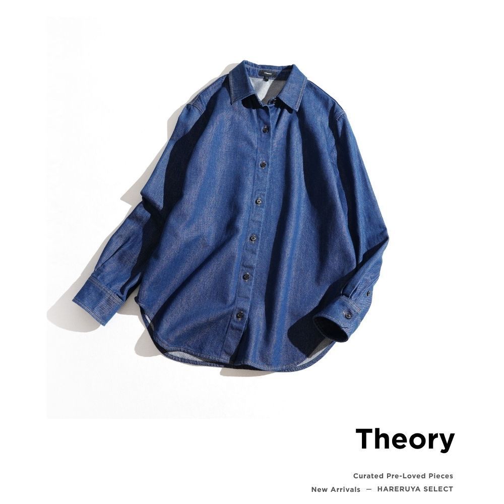 331t*美品 Theory セオリー リラックスデニム ボーイフレンド シャツ 331t*美品 Theory セオリー Relaxed Denim Boyfriend Shirt リラックス