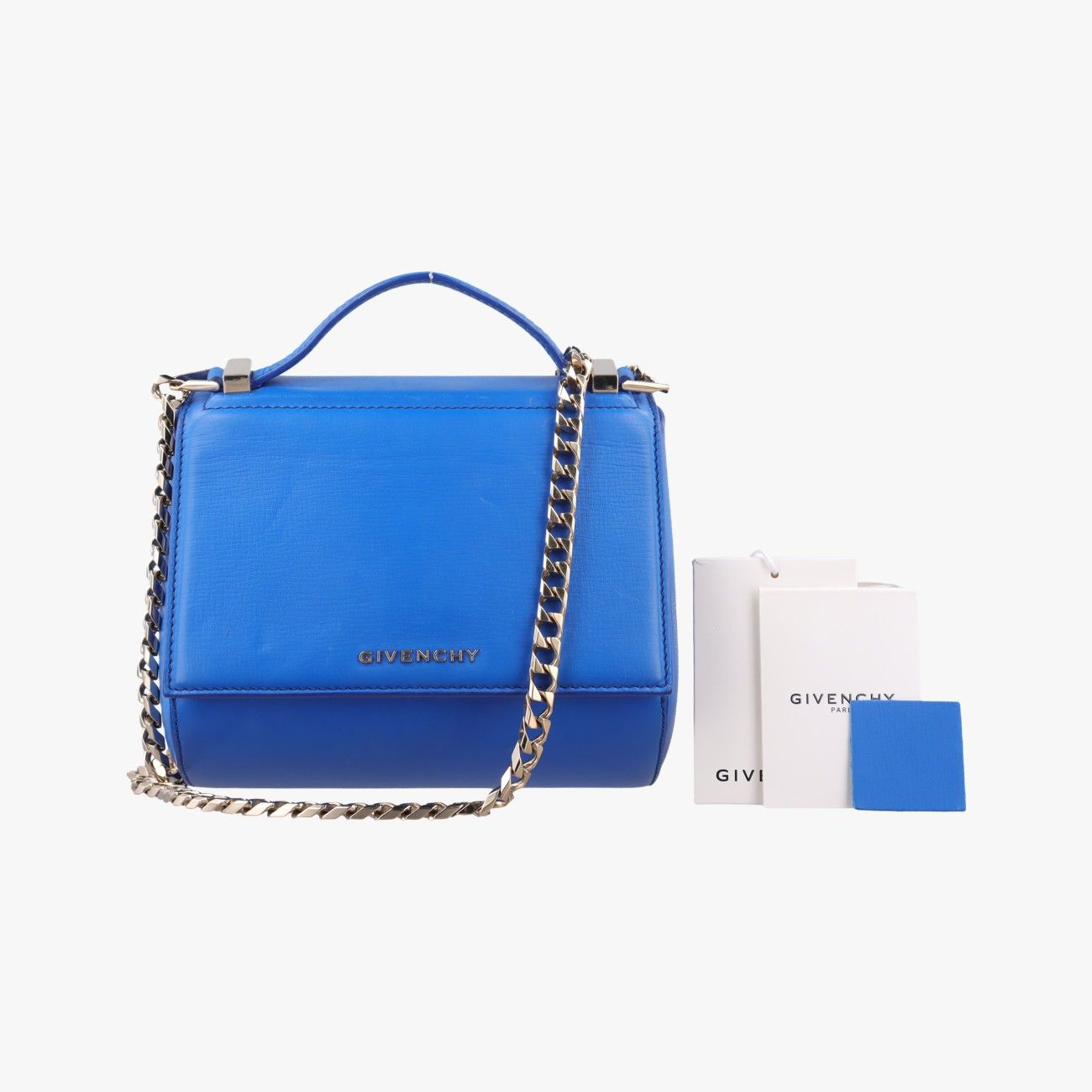 ジバンシーGivenchyパンドラ ブルー レザー ZE F 1116