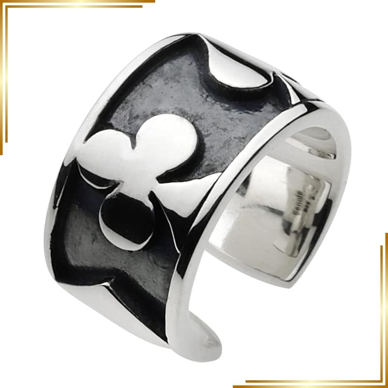 【新品】 [セノーテ]トランプ 柄イヤーカフ【シルバー925 シルバーアクセサリー】e0118