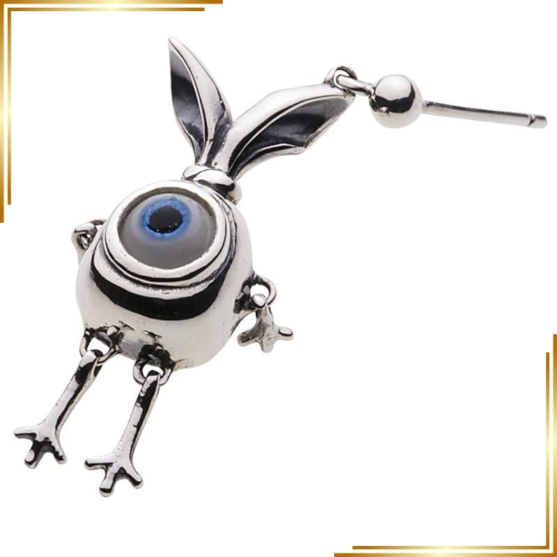 【新品】 [セノーテ]結び目玉ウサギ ピアス ブルー【シルバー925 シルバーアクセサリー】e0568b 1