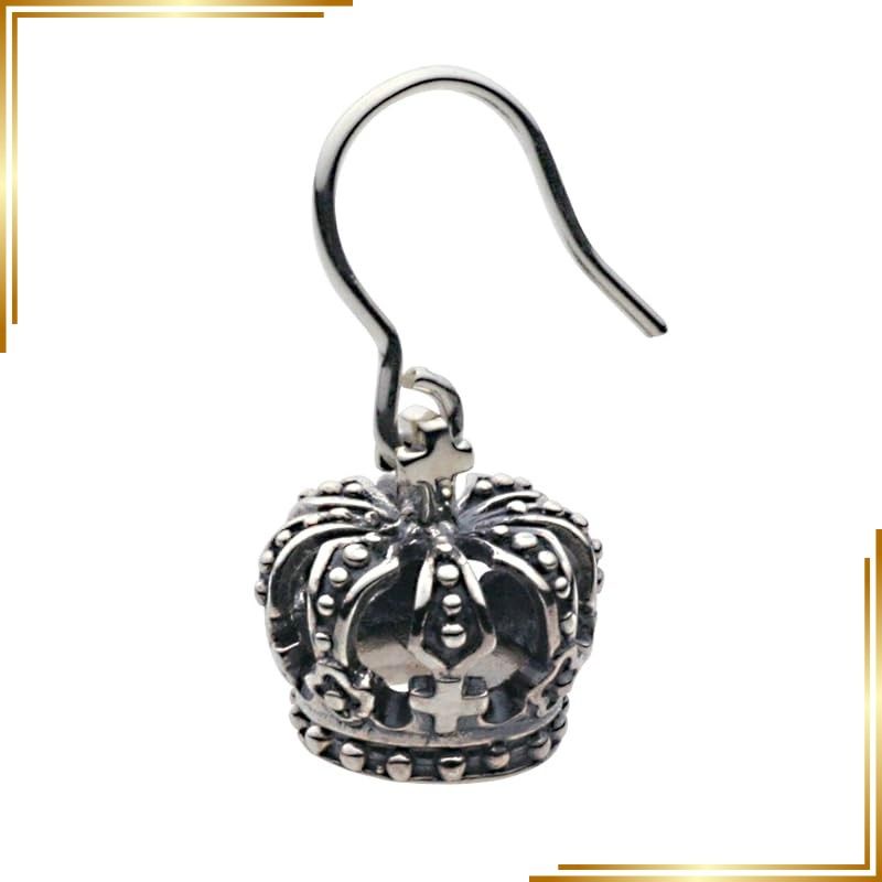 【新品】 [セノーテ]クラウン フックピアス【シルバー925 シルバーアクセサリー】e0400 1