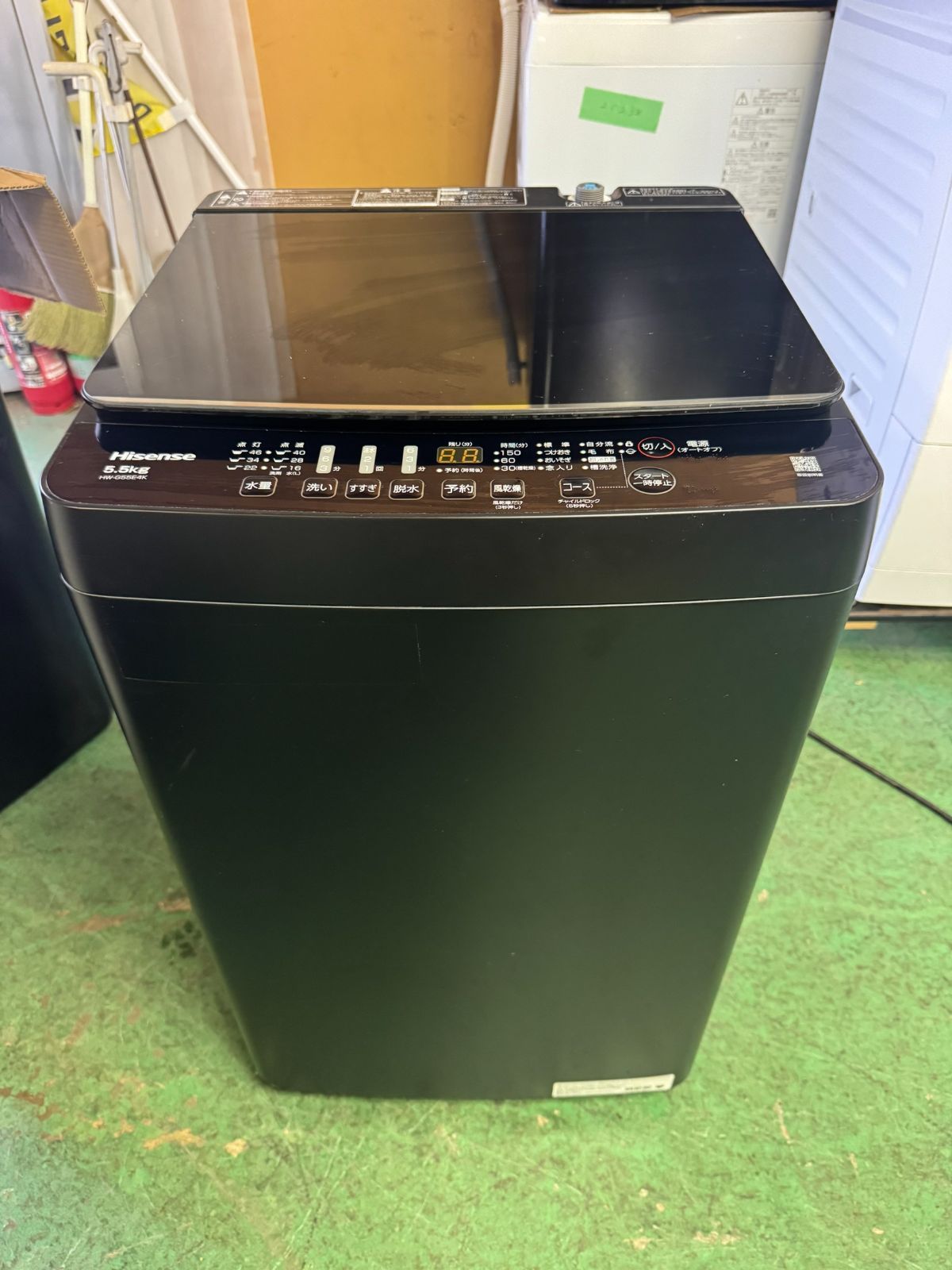 【通電確認済】【美品】Hisense ハイセンス 洗濯機 HW-G55E4K 2024年製 5.5kg [0043]