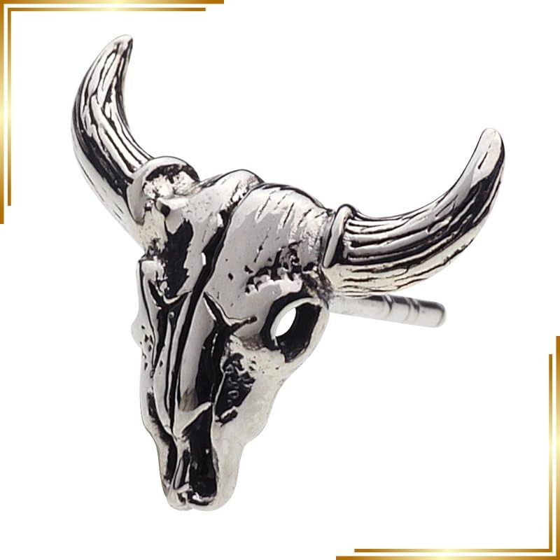 【新品】 [セノーテ]バッファロー ピアス【シルバー925 シルバーアクセサリー】e0462 1