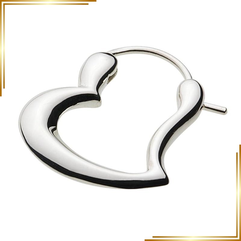 【新品】 [セノーテ]オープン ハート ピアス【シルバー925 シルバーアクセサリー】e0555 1