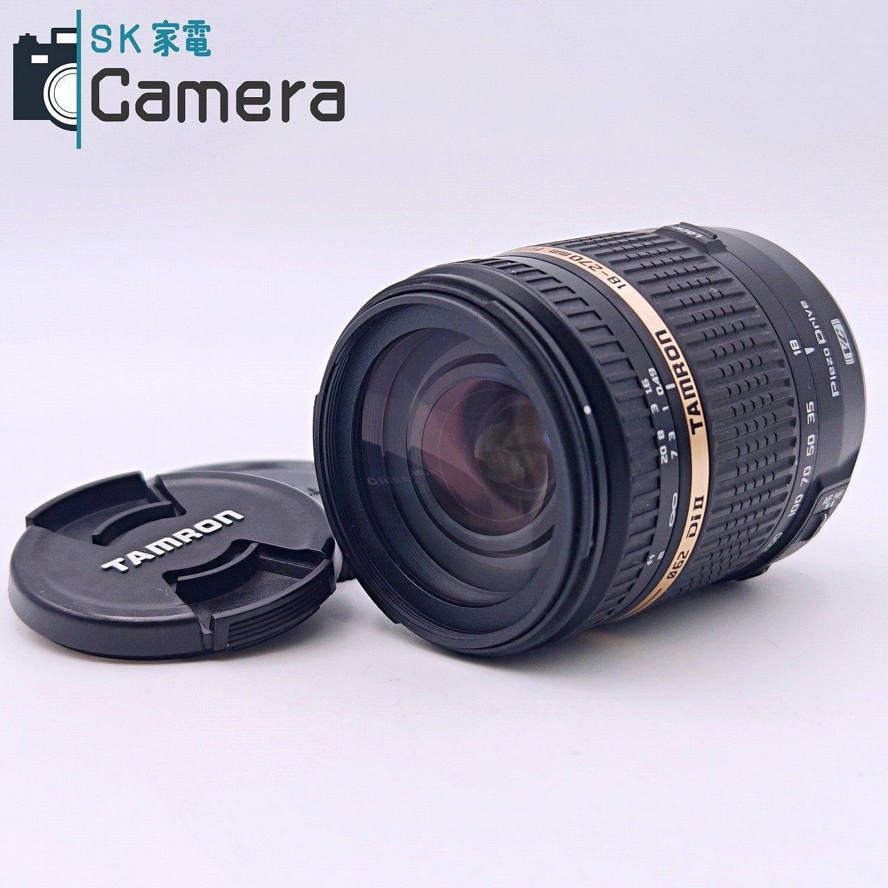 【中古】 TAMRON Di II 18-270ｍｍ F3.5-6.3 PZD VC B008 キャノン用 タムロン キャップ付