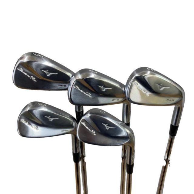 【中古】 ミズノ Mizuno Pro 245 6S アイアンセット IR 純正特注シャフト (フレックスS) メンズ 男性用 右利き 右用 Cランク ゴルフクラブ