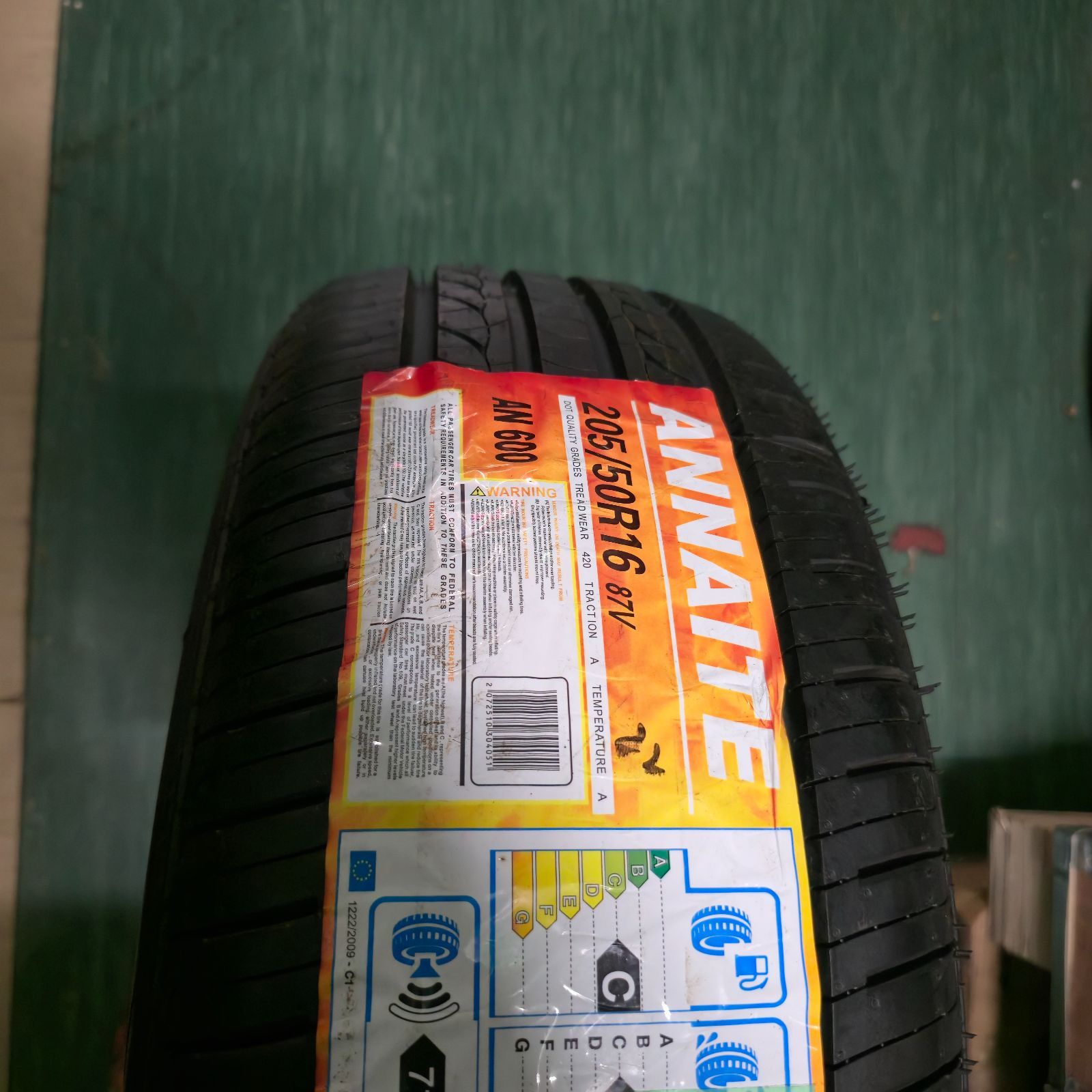 【新品未使用 205/50R16 AN600 1本】