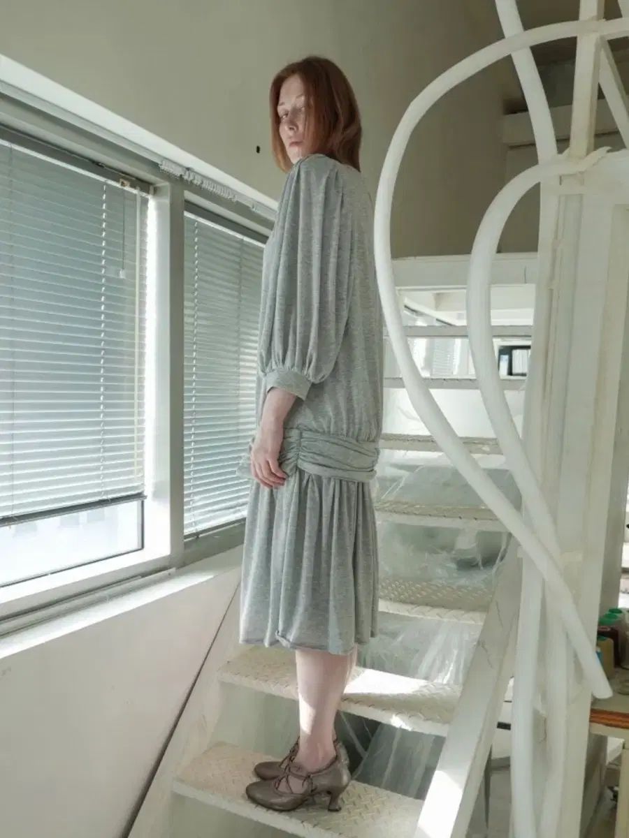 Eonts エオンス Art Nouveau Dress グレー